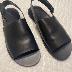 COS Black Leather Sandals